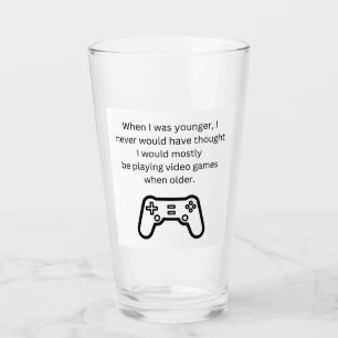 Erwachsener Spielerspieler Lustiger Gamer Pint Glas