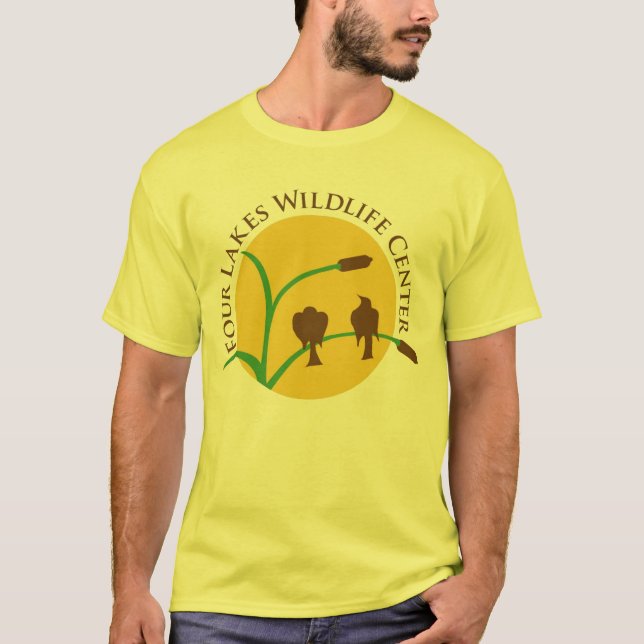 Erwachsener T - Shirt - Gelb (Vorderseite)