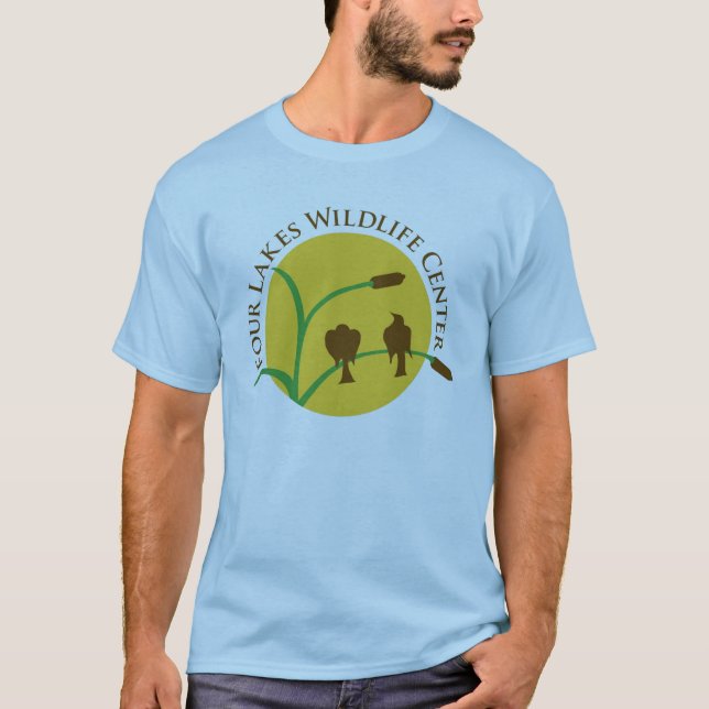 Erwachsener T - Shirt - hellblau (Vorderseite)