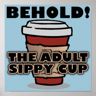 Erwachsener Trinkbecher Kaffee Lustiges Poster Sch