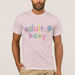 Erwachsenes Baby und Ballon T-Shirt
