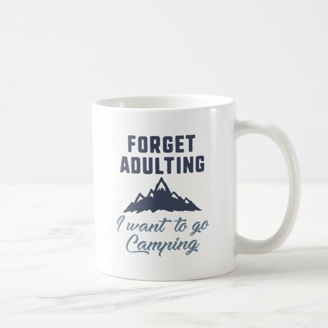 Erwachsenes Camping vergessen Kaffeetasse (Rechts)
