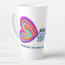 Erwachsensein: null Sterne (Latte-Tasse) Milchtasse