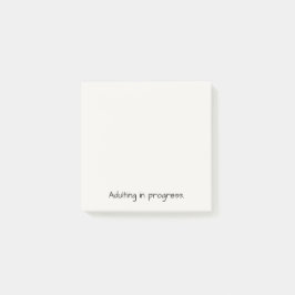 Erwachsenwerden in Arbeit | Minimalistisches lusti Post-it Klebezettel