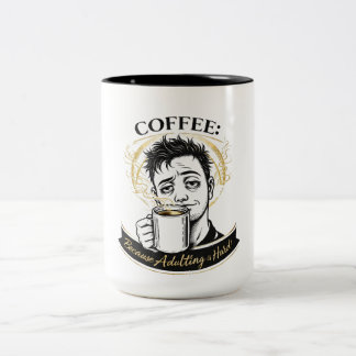 Erwachsenwerden ist schwer Kaffeetasse | Lustiger