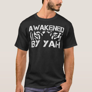 Erwacht von Yah Lion Eyes Hebräisches israelische T-Shirt