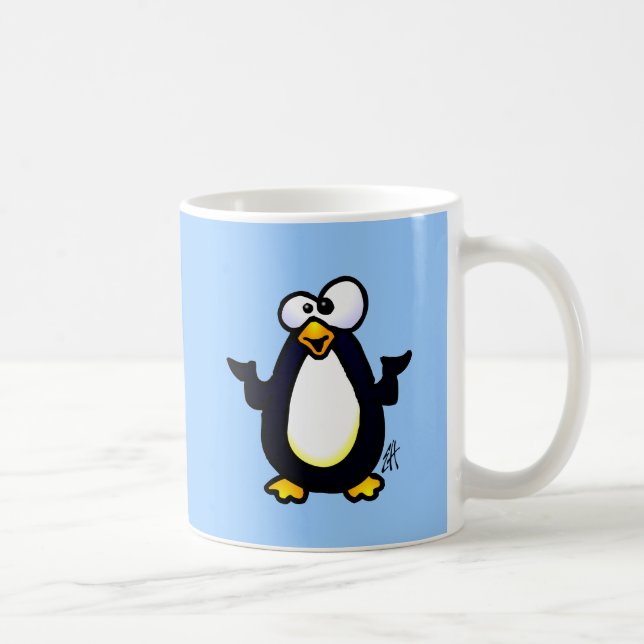 Erwägen des Pinguins Kaffeetasse (Rechts)