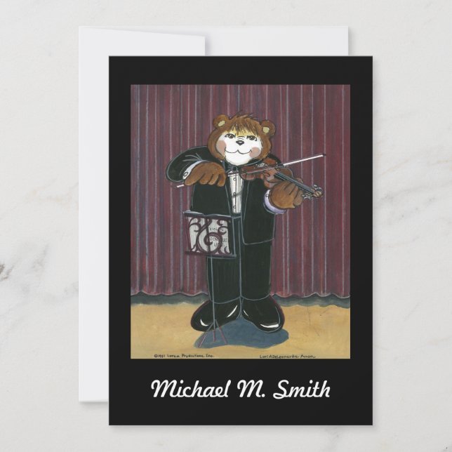 Erwägung - Geige Einladung (Vorderseite)