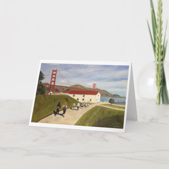 "Erwärmung Hut" von Trina Chow Karte (Vorderseite)