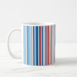 Erwärmung Stripes 1901-2020 — Vereinigte Staate Kaffeetasse
