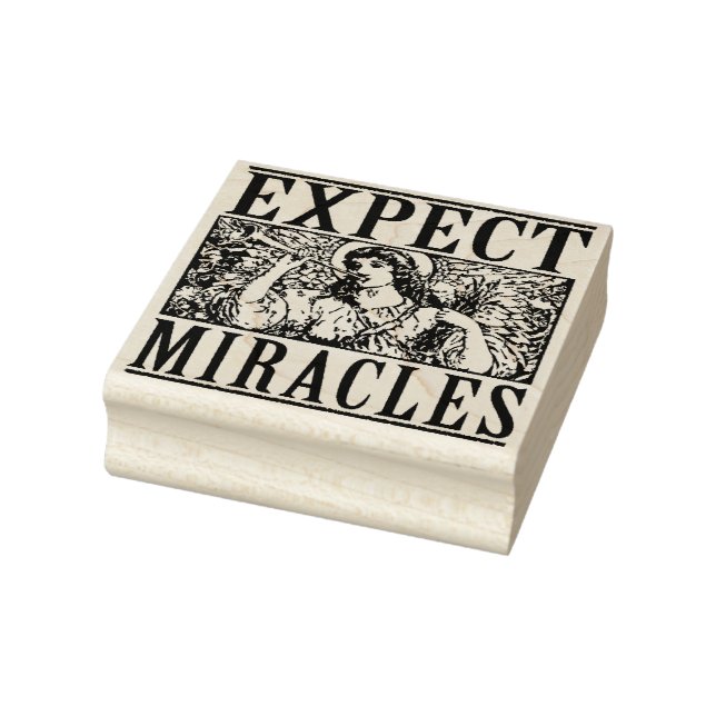 Erwarte Wunder montierter Stempel 2,5" (Stempel)