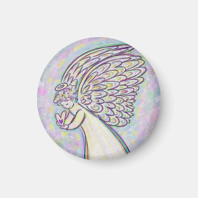 Erwarten Sie Gutes Guardian Angel Art Magnete Magnet (Vorne)