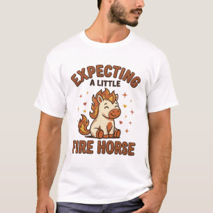 Erwartet ein kleines Feuerpferd Vintage Baby-Shirt T-Shirt
