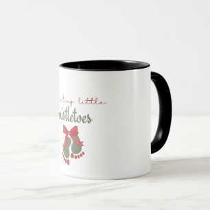 Erwartet ein kleines Mistelzweig-Weihnachten Schwa Tasse