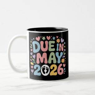 Erwartet Mai 2026 Aufgrund neuer Babymutter-Schwan Zweifarbige Tasse
