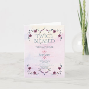 Erwartete Ergebnisse: Boho floral & lavender water Einladung