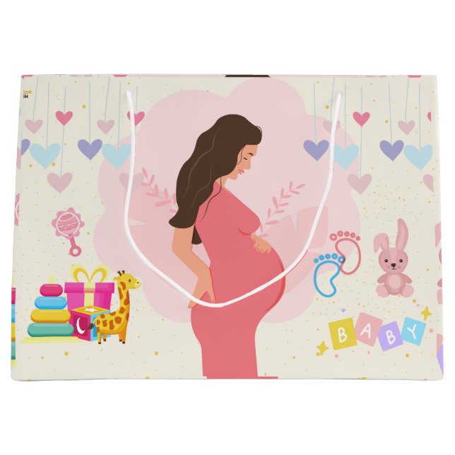 Erwartete Mütter Große Geschenktüte (Vorderseite)