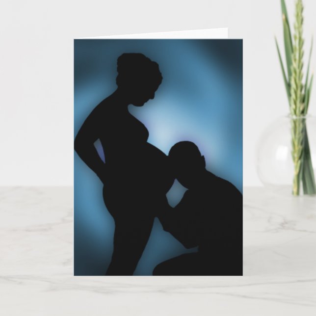 erwartetes Baby Ankündigung (Vorderseite)