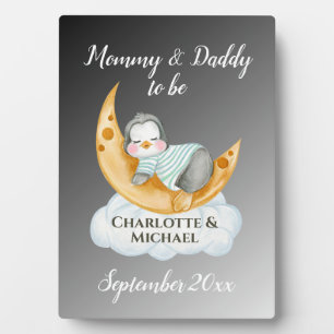 Erwartung der Eltern Mommy & Daddy Fotoplatte