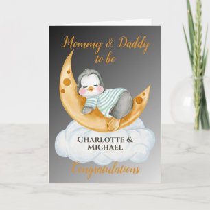 Erwartung der Eltern Mommy & Daddy Karte