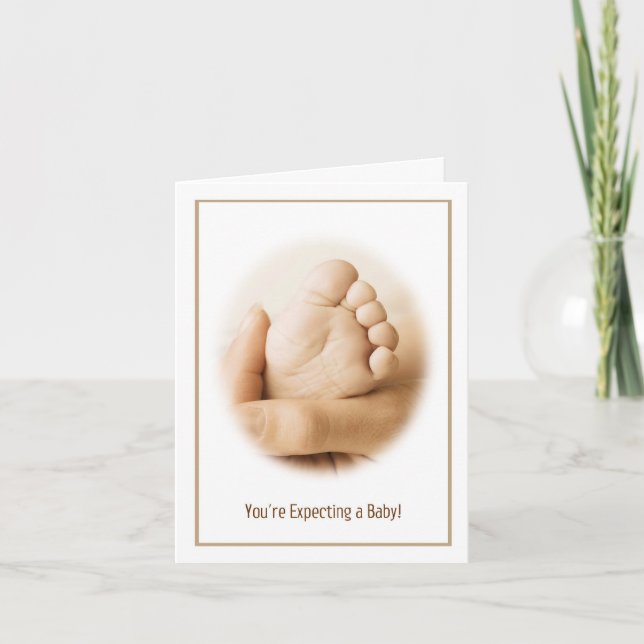 Erwartung einer Babykarte Ankündigung (Vorderseite)