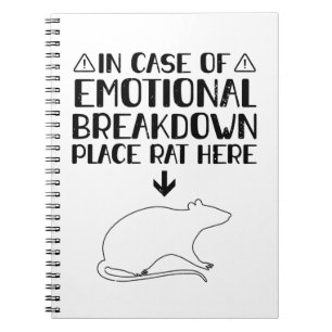 Erwartung   Rats Haustiere Geschenke Notizblock