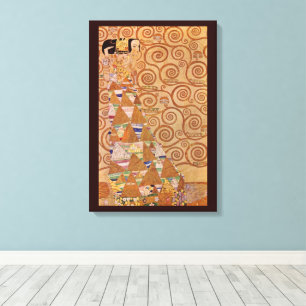 Erwartung von Klimt Vintage Victorian Art Nouveau Leinwanddruck
