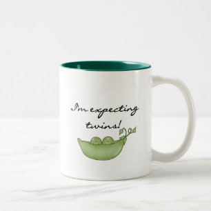 Erwartung Zwillinge - Erbsen in einer Hülse Zweifarbige Tasse