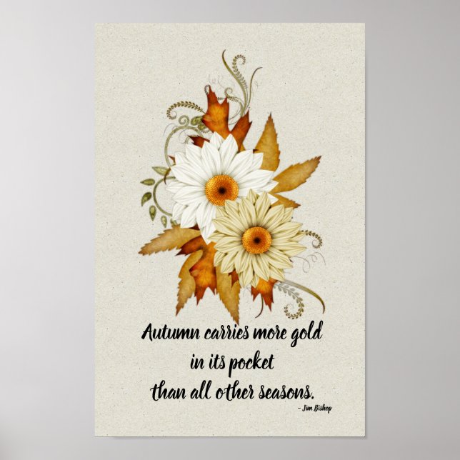 Erwartungen & Herbstlaube - Angebot für die Herbst Poster (Vorne)