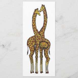 Erwartungsvolle Giraffen - schwangere Giraffe Ankündigung