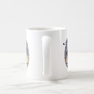 Erwecken Sie den Göttin-Baum auf Sonnenuntergang Kaffeetasse