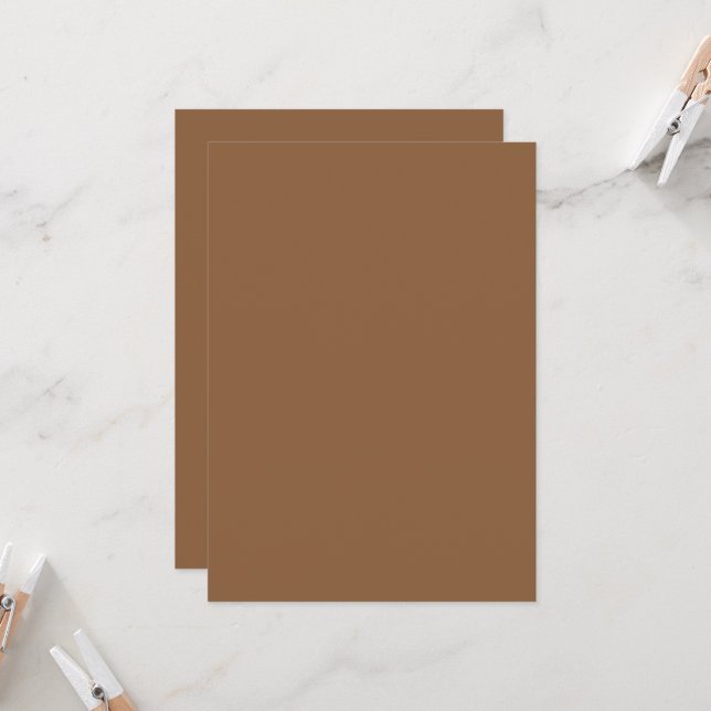 Erweitern Sie Ihr Design mit einem braunen Hinterg Einladung (Vorderseite/Rückseite Beispiel)