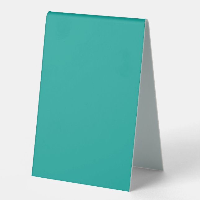 Erweitern Sie Ihr Design mit einem grünen Hintergr Tischaufsteller (Vorderseite)