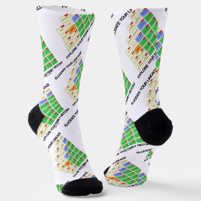 Erweitern Sie Ihre Linie, erkunden Sie Ihren Famil Socken (Gewinkelt)