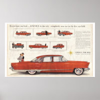 Erweitert 1956 Lincoln Premiere 4 Door Centerfold 