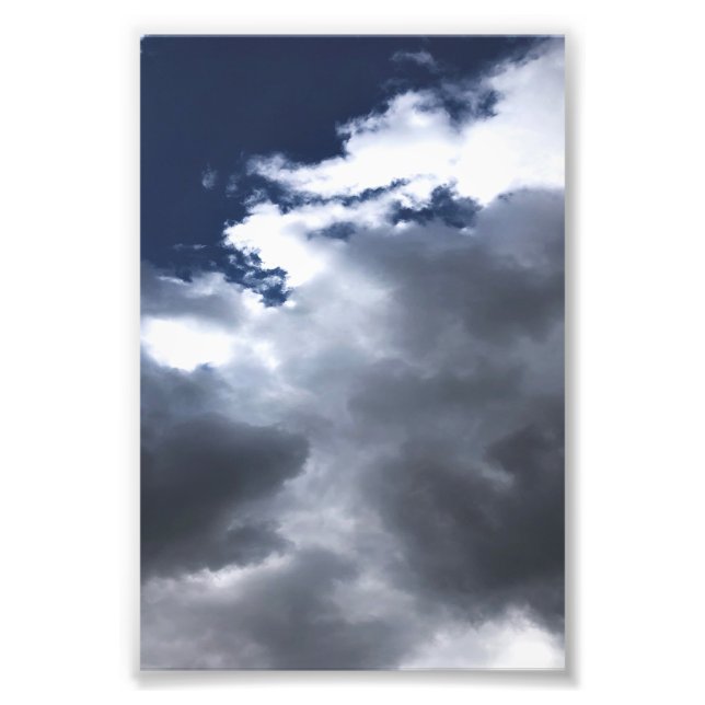 Erweiterung des Blue Sky Fotos "White Clouds" Fotodruck (Vorne)