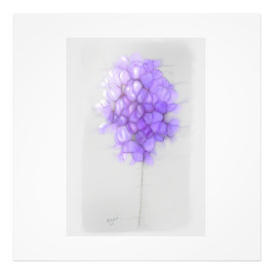 ERWEITERUNG DES FOTOS MAUVE BLUME FOTODRUCK