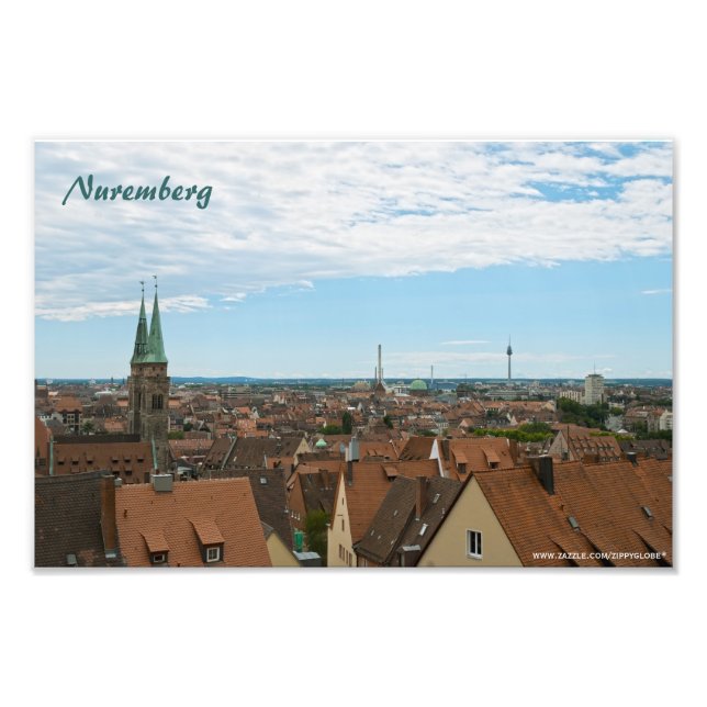 Erweiterung des Fotos von Nürnberg Fotodruck (Vorne)