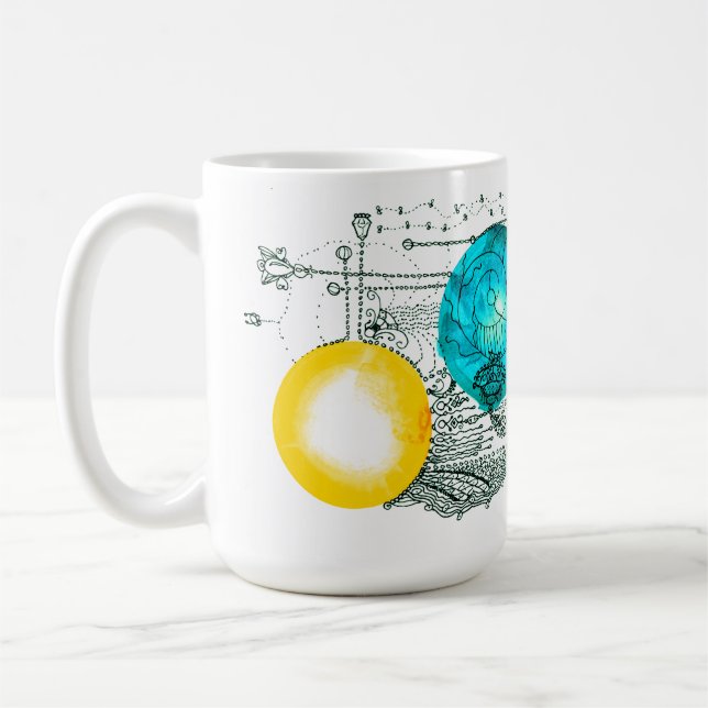 Erweiterung des Universums hält unendliches Verspr Kaffeetasse (Links)