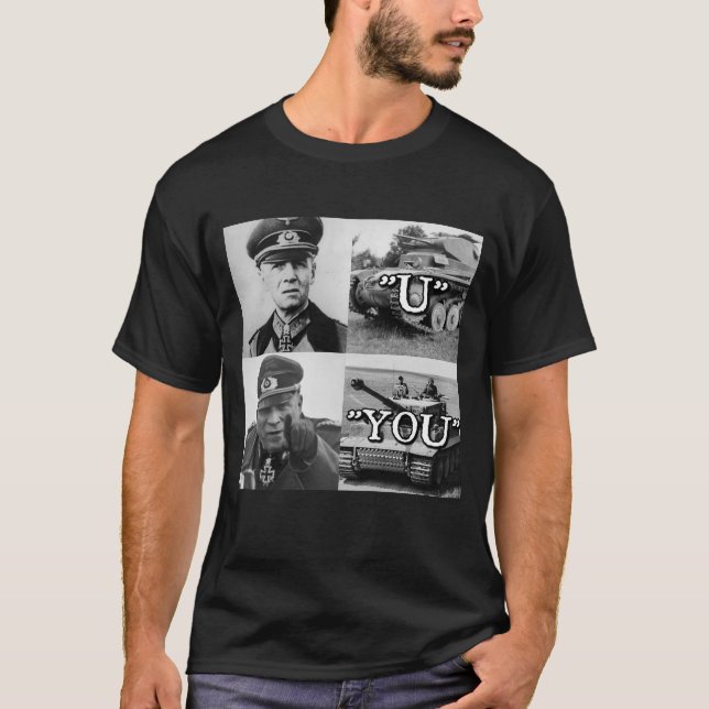 Erwin Rommel "U" gegen "Sie" T - Shirt (Vorderseite)