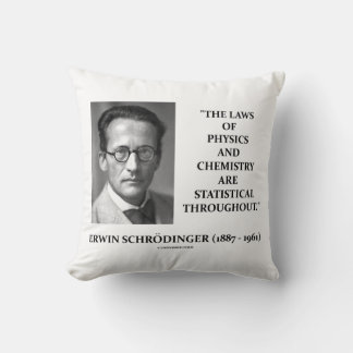 Erwin Schrödinger Physik Chemistry Statistical Kissen