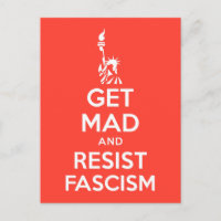 Erwischen Sie Mad und widerstehen Sie dem Faschism