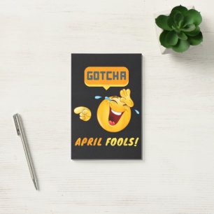 ERWISCHT - April-Scherztag Lustig Post-it Klebezettel