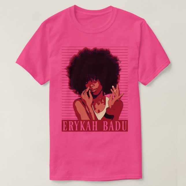 Erykah badu braune Vintag T-Shirt (Design vorne)