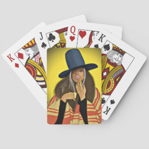 Erykah Badu Portrait Spielkarten