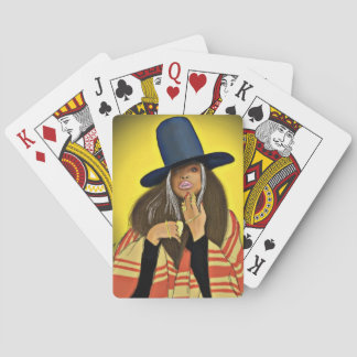 Erykah Badu Portrait Spielkarten