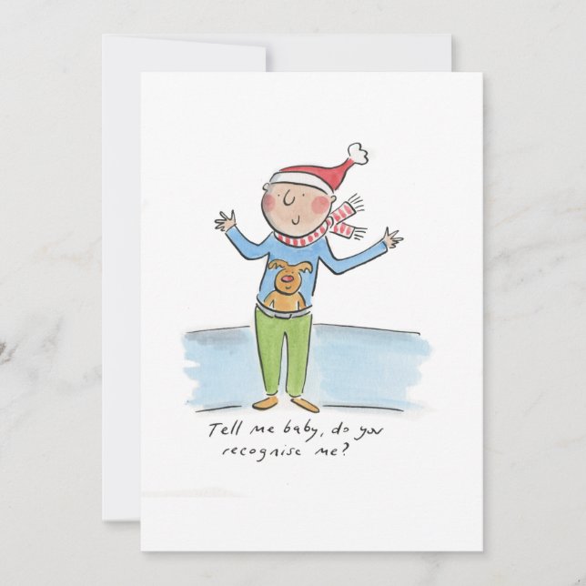 Erzähl mir Baby Einladung (Vorderseite)