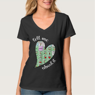 Erzähl mir davon Sprachpathologie AAC Sonderpädago T-Shirt