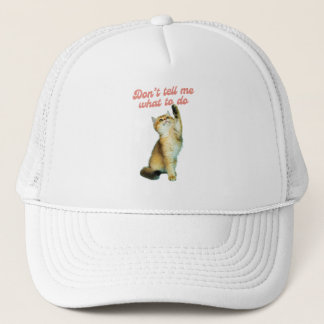 Erzähl mir nicht, wie ich Geschenke von Meme Cat L Truckerkappe