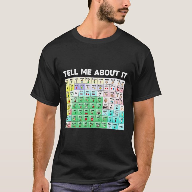 Erzähl mir von der Sprachpathologie AAC Spe T-Shirt (Vorderseite)